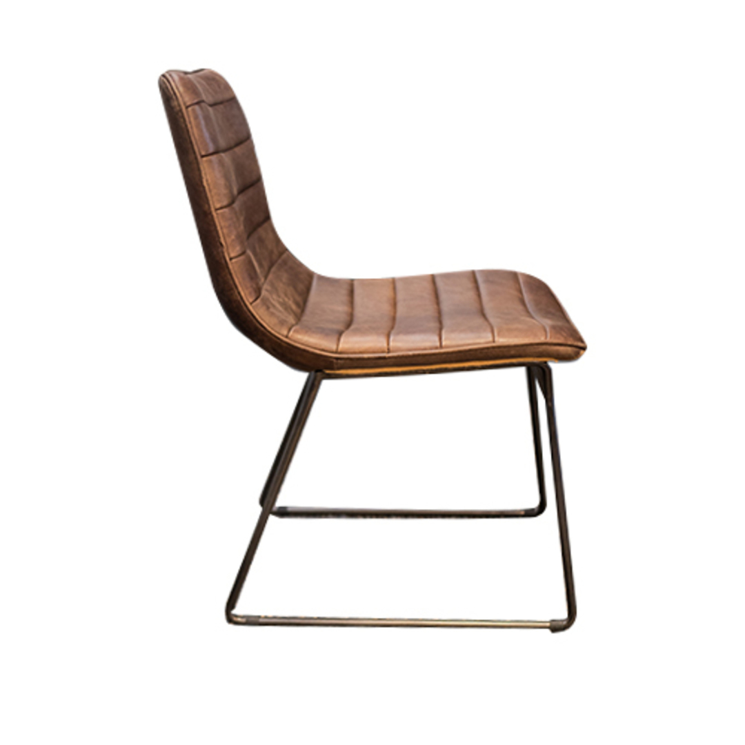 Oak Dining Table 220cm + 5 Amalfi Leather Dining Chair + Oak Bench Set image 6
